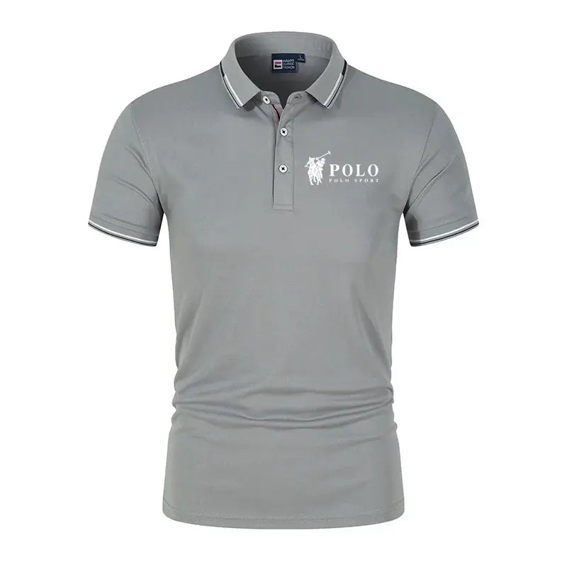 Men's premium summer polo shirt, quick drying, breathable, casual, business fashion, sports, short sleeved, men's clothing NovaCart