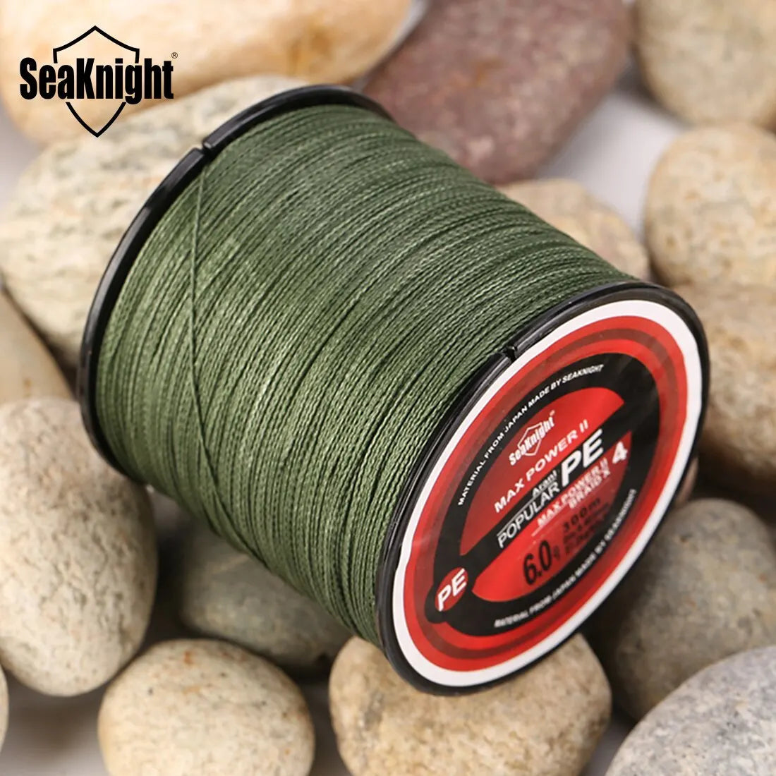 SeaKnight TriPoseidon Series 4 Strands Multifilament Fishing Line 300M PE Braided Line Smooth Carp Fishing 15lb 20lb 25lb 30lb Pi-Mart