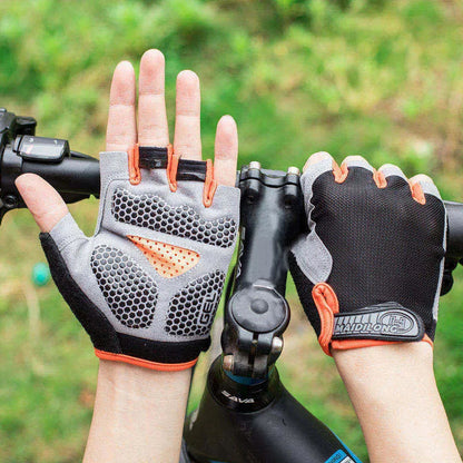 Men Cycling Bicycle Gloves Half Finger Gym Gloves Women Mitten Breathable Anti-slip Glove Fitness Sport Training Gloves Pi-Mart