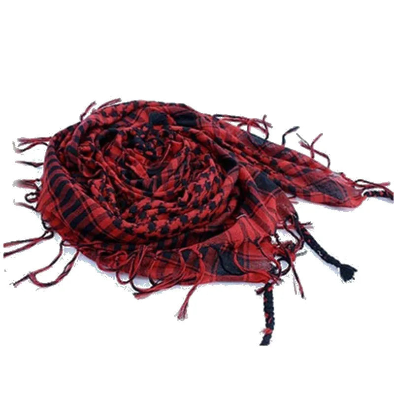 Fashion Military Fashion Lightweight Army Plaid Scarf Unisex Tactical Arab Scarf To Keep Warm Pi-Mart
