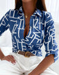 Women’s Stripe Print Long-Sleeve Blouse FitiqueFit
