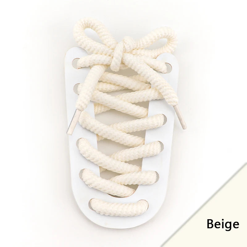 Round Shoelaces Quality 8mm Thicker Shoelace Running Sneakers Laces 1Pair 100/120/140/160CM Boots Shoe Laces Shoes Accessories NovaCart