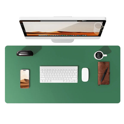 Large Mouse Pad,Office Desk Mat, Leather Desk Pad Protector, Non-Slip PU Leather Desk Blotter, Laptop Desk Pad Pi-Mart
