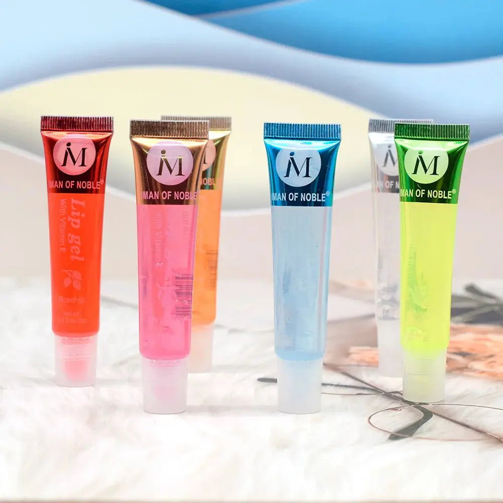 6Pcs Fruity Flavor Watery Glossy Lip Gloss Set Clear Lip Gel Hydrating Moisturizing Lip Gloss Women Lips Makeup Wholesale NovaCart