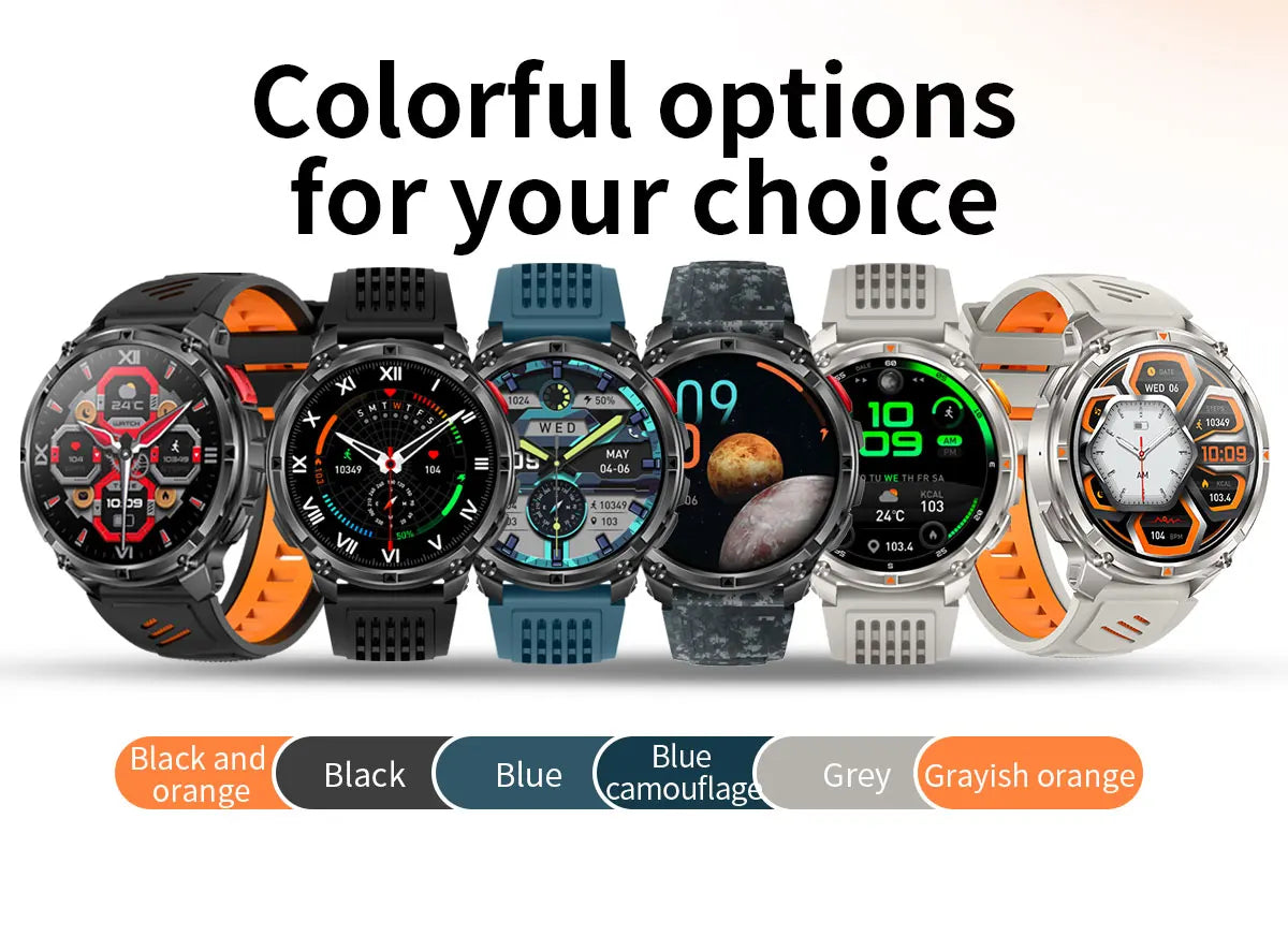 2026 New T-Rex3 Pro 1100mAh Battery Smart Watch GPS path 5ATM Waterproof Sports Run tracker Outdoors Compass Military Smartwatch NovaCart