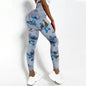 Disney Stitch Printed High Elasticity Tight  Fitness High Waist Pants