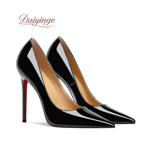 Shoes For Woman 2026 Trend Luxury Red Bottoms High Heels Pointed Toe Stiletto Pumps 12 cm Comfortable Party Dress Wedding Shoes NovaCart