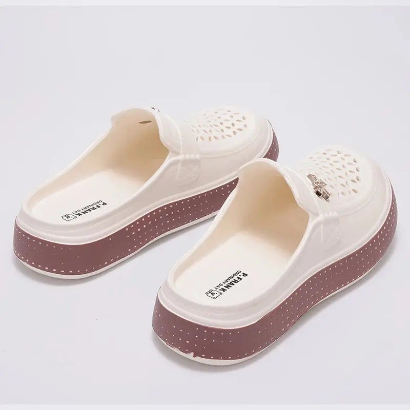 Eyriphy Size: 36-37 to 40-41 Women's Cave Shoes New Flat Slippers Beach Slippers Thick Soles Clogs Casual Slippers for Women Men NovaCart
