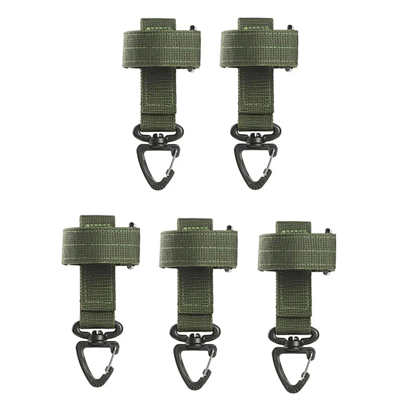 Multi-purpose Nylon Gloves Hook Work Gloves Safety Clip Outdoor Tactical Climbing Rope Camping Hanging Buck Outdoor Camping Pi-Mart