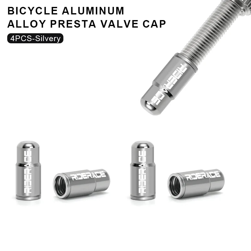 2/4/10Pcs Bicycle Tire Valve Cap Dustproof Lightweight Aluminum Alloy MTB Road Bike Tube Tyre Gas Nozzle Cover For FV Presta Pi-Mart