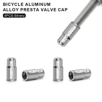 2/4/10Pcs Bicycle Tire Valve Cap Dustproof Lightweight Aluminum Alloy MTB Road Bike Tube Tyre Gas Nozzle Cover For FV Presta Pi-Mart
