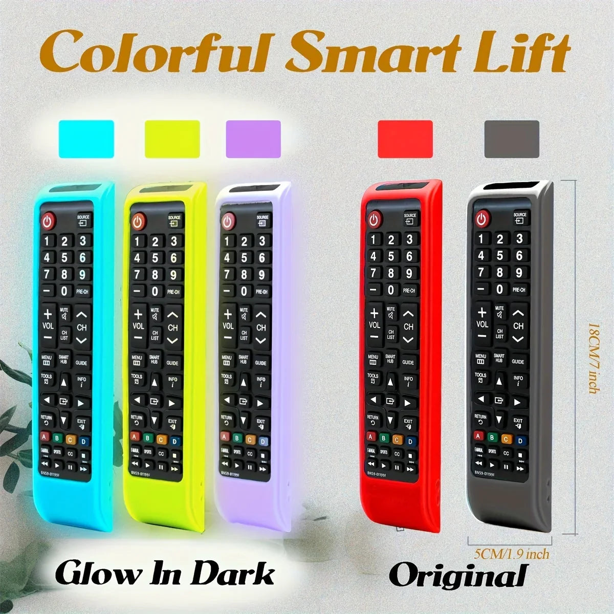 Silicone Remote Case For Samsung TV Controller, Remote Cover For BN59-01199F Samsung Remote Control, Smart TV Remote Skin Sleeve Pi-Mart