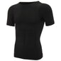 Men's Short Sleeve Compression T-Shirt V-neck Shapewear Tummy Control Flat Belly Tank Top Fitness Workout Slimming Body Shaper NovaCart
