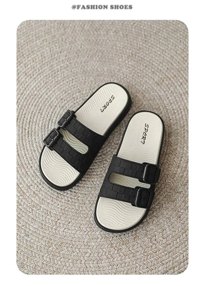 Summer beach slippers men's fashion comfortable breathable sandals ultra-light indoor and outdoor men's slippers plus size 46 47 NovaCart