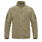 Full Zip Up Tactical Army Fleece Jacket Military Thermal Warm Outwear Windbreaker