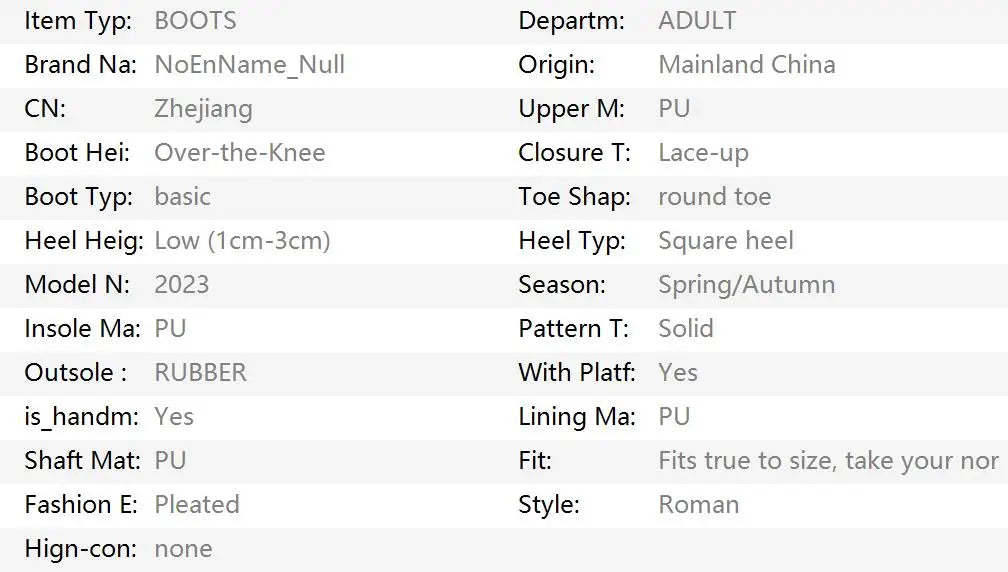 2024Shoes For Women  Knee High Boots Red Black White Tall Boots Woman Pleated Low Heel Casual Leather Female Long Shoes NovaCart