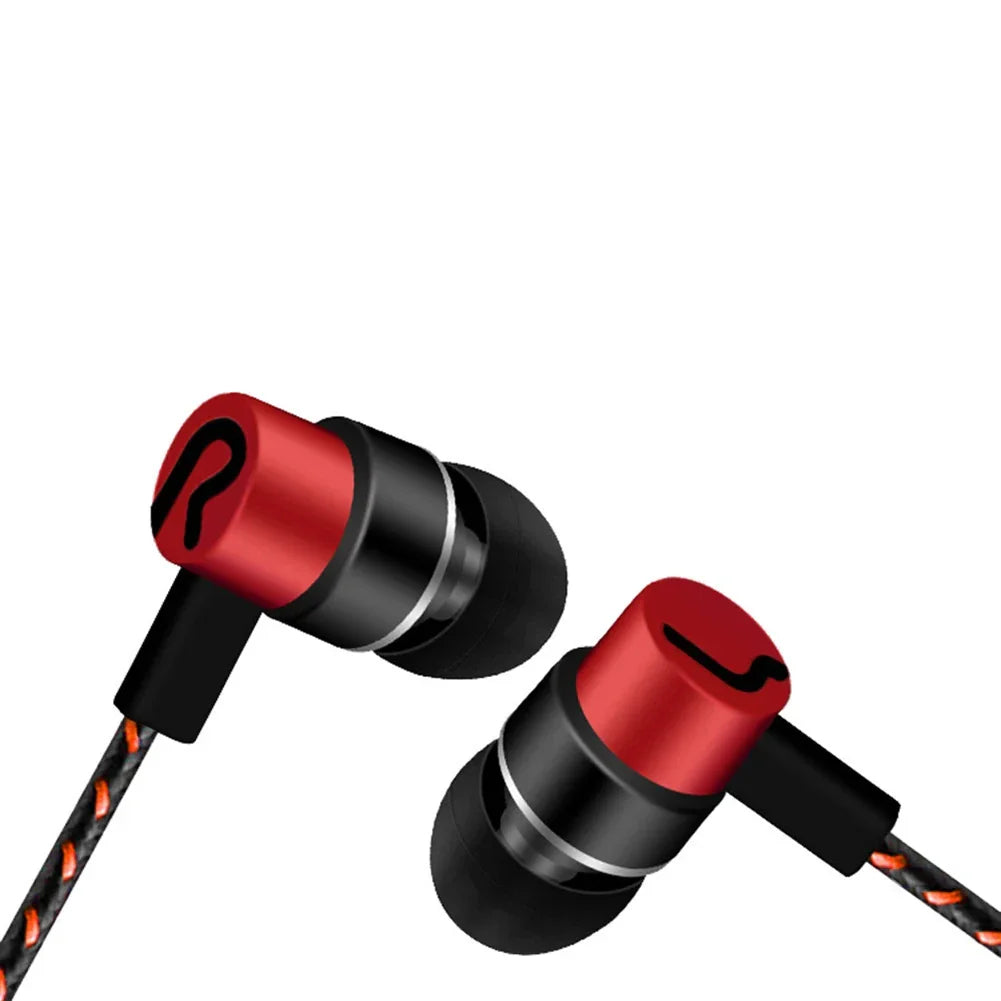 3.5mm In-Ear Wired Headphone 2 Basic Box Bass Stereo Earbuds Mobile Headphone Noise Cancelling Superb Bass Stereo Earphone Pi-Mart