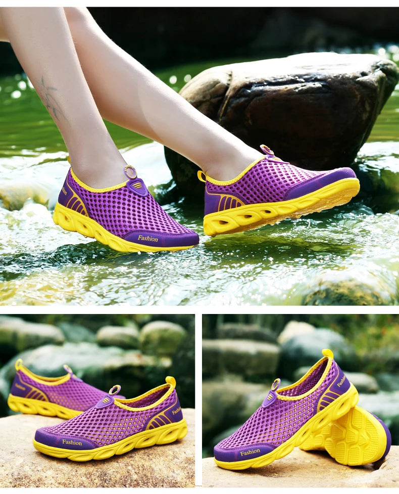 Fashion Casual Shoes Lightweight Summer Breathable Men Shoes Outdoor Comfortable Women Footwear Male Ladies Walking Shoes 36-45 NovaCart