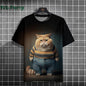 Cat Print shirts - Y2K Graphic T-Shirt FitiqueFit