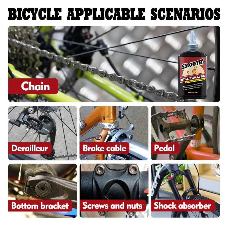 125ml Bicycle Special Lubricant MTB Road Bike Mountain Bike Lube Chain Oil for Fork Flywheel Chain Cycling Accessories Pi-Mart