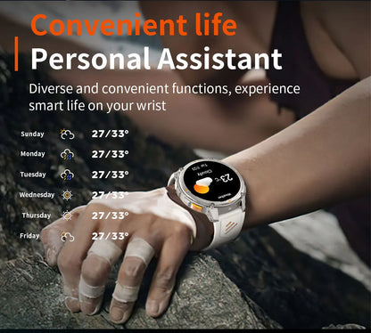 2026 New T-Rex3 Pro 1100mAh Battery Smart Watch GPS path 5ATM Waterproof Sports Run tracker Outdoors Compass Military Smartwatch NovaCart