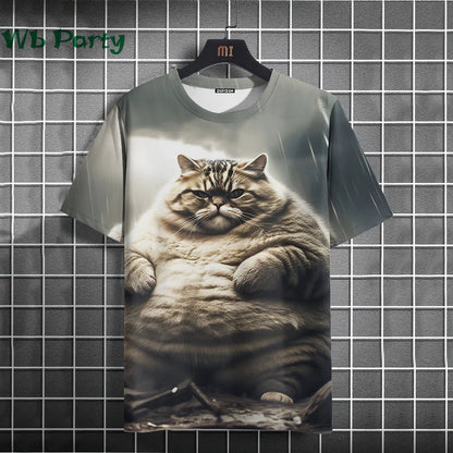 Cat Print shirts - Y2K Graphic T-Shirt FitiqueFit
