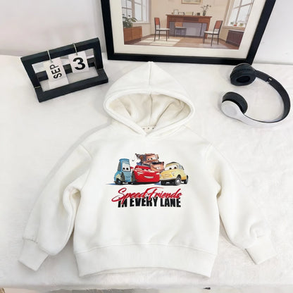 Hoodies For Kids Clothing Spring New Style Cartoon Car Fashion Sweatshirts Tops Hooded Long Sleeved Children's Costume Hoodie NovaCart