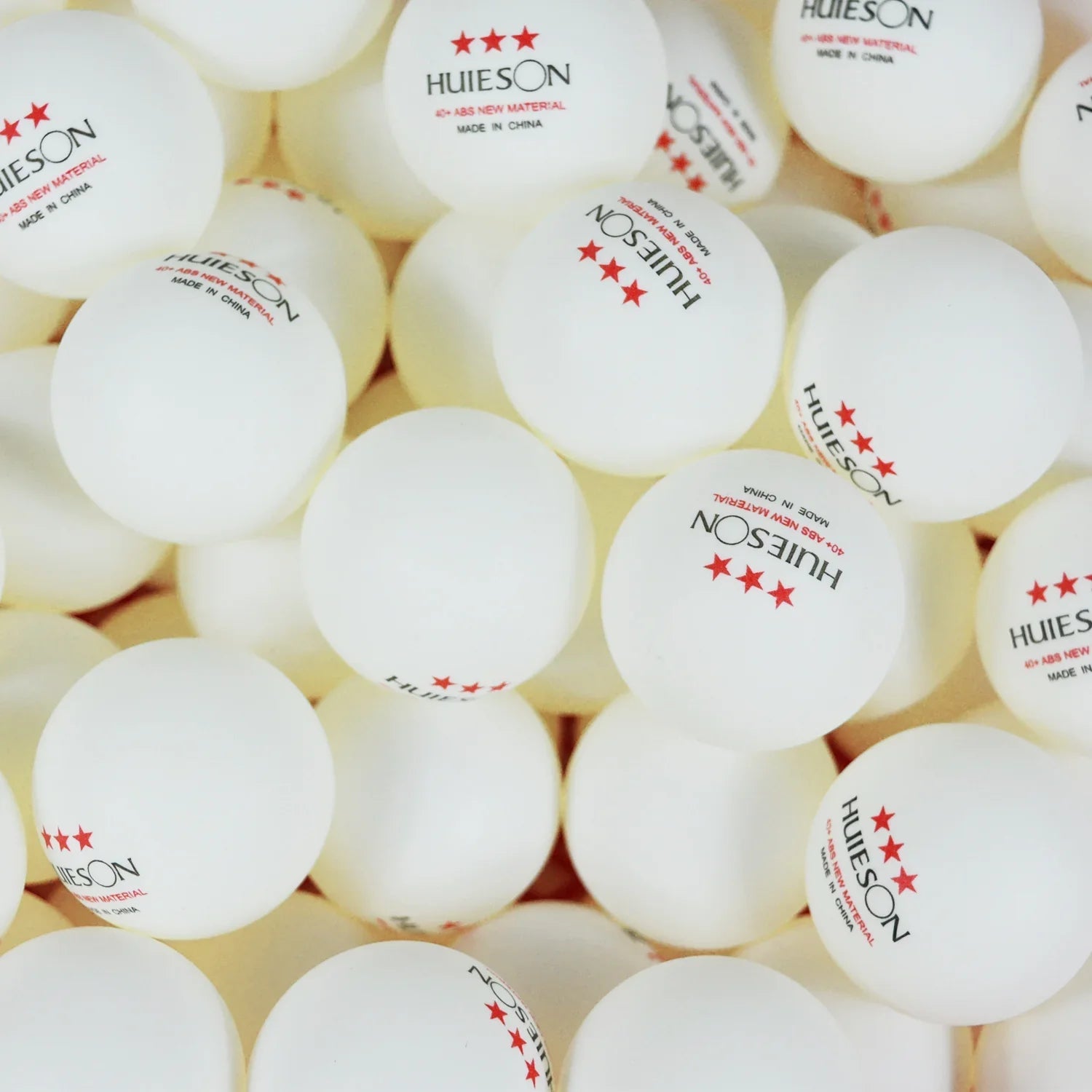 10 PCS Huieson New ABS Plastic Table Tennis Balls 3 Star 2.8g 40+mm Ping Pong Balls for Match Training Balls Pi-Mart