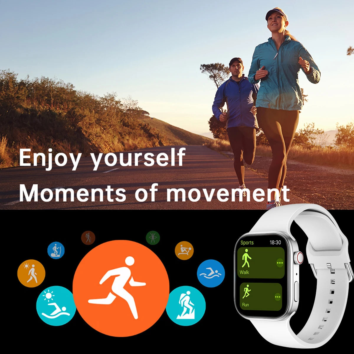 2026 Smart Watch 1.83" HD Screen Bluetooth Call Heart Rate Monitoring 120+ Sports Modes Waterproof for Men Woman Smartwatch Gift NovaCart