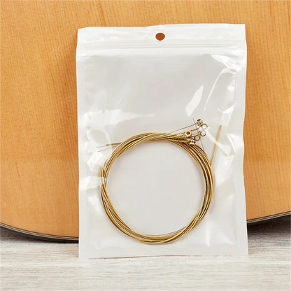 Miwayer  Acoustic Guitar Strings - High Carbon Steel Core, Rust-Resistant & Long-Lasting, Bright & Balanced Tone Pi-Mart