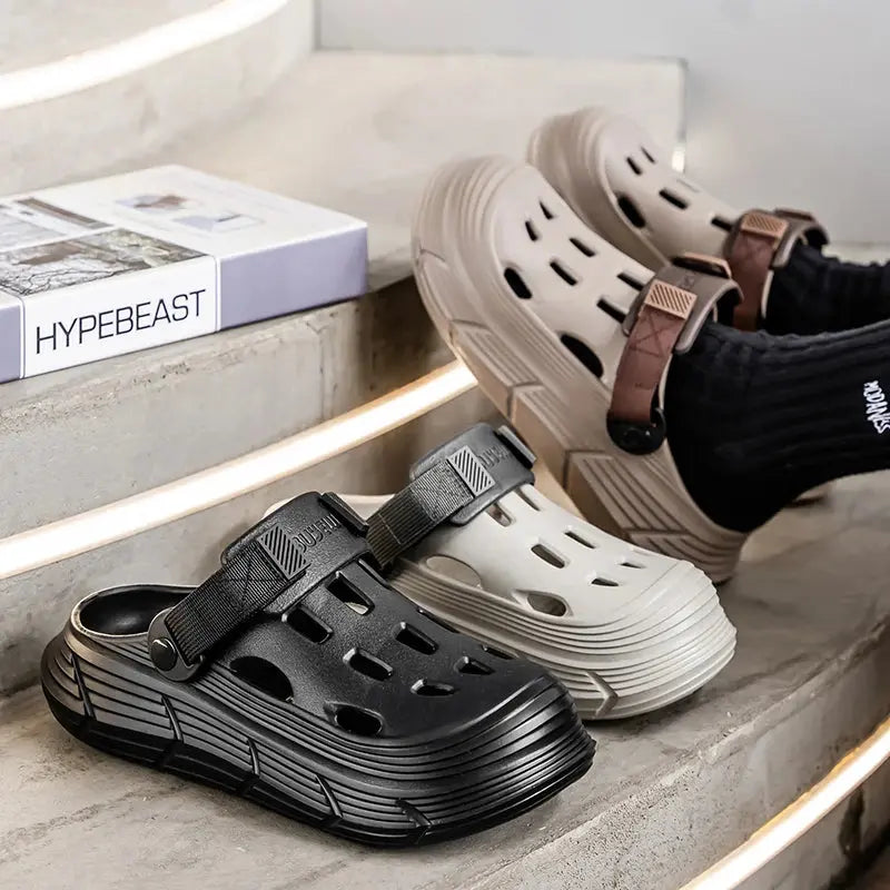 Men's Sandals Casual EVA Clogs for Men Summer Comfortable Garden Shoes Non-slip Wear-resistant Beach Slippers for Men 2025 New NovaCart