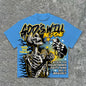 The 2025 3d Tshirt God's Will Skull Retro Pattern T-shirt Printed Graphic Men And Women Y2K Oversized T-shirt Street Wear NovaCart