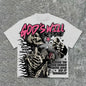 The 2025 3d Tshirt God's Will Skull Retro Pattern T-shirt Printed Graphic Men And Women Y2K Oversized T-shirt Street Wear NovaCart