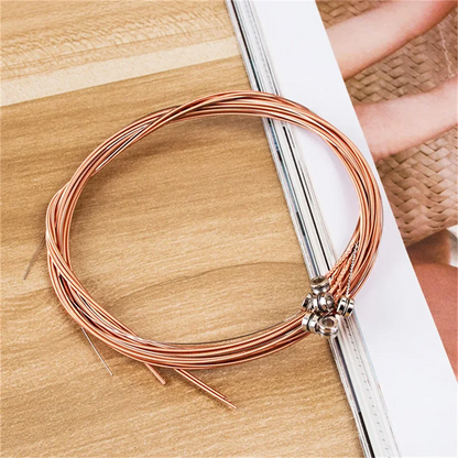 Miwayer  Acoustic Guitar Strings - High Carbon Steel Core, Rust-Resistant & Long-Lasting, Bright & Balanced Tone Pi-Mart