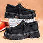 Men's Shoes 2025 Autumn New Style High-heel Thick-soled Loafers, Durable and Retro Casual Shoes, Everyday Street Trend Sneakers NovaCart