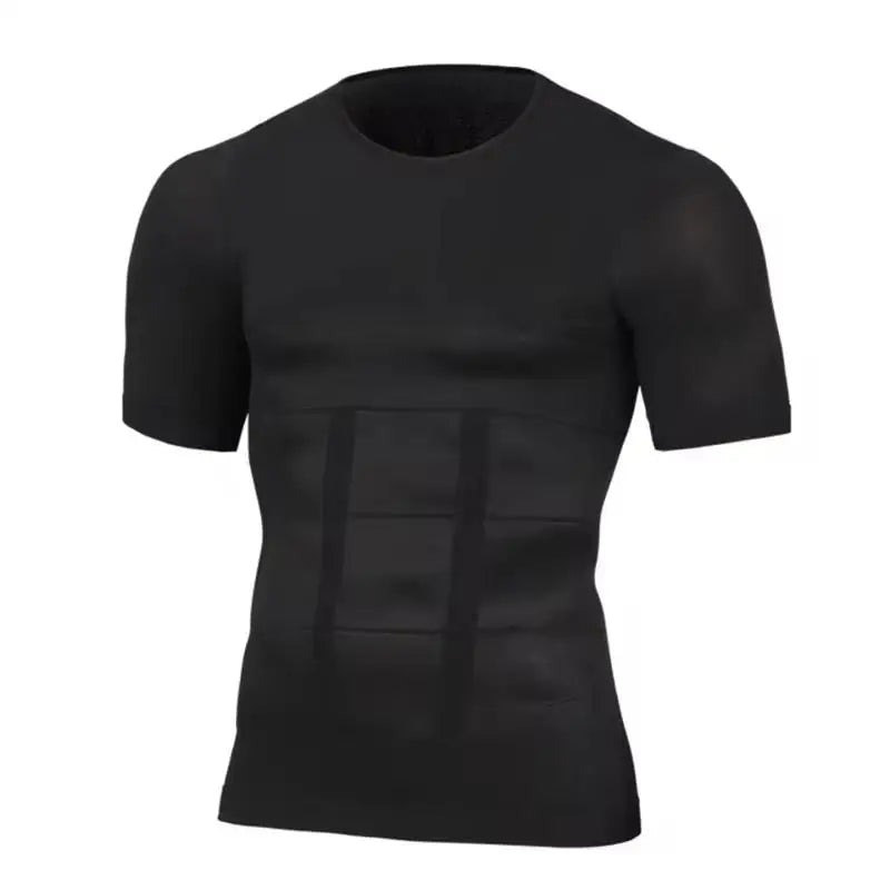 Mens Slimming Body Shaper Compression Shirt Tummy Control Slimmer Shapewear Gynecomastia Undershirt Posture Corrector Tops NovaCart