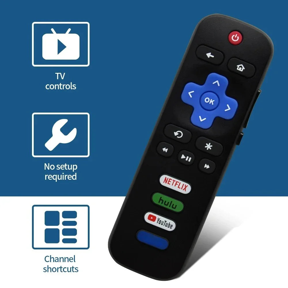 New Television Remote Control Replacement Remote Control For Roku TV 55UP120 32S4610R 50FS3750 32FS3700 32FS4610R 32S800 32S850 Pi-Mart