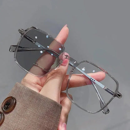 Photochromic Anti Radiation Glasses Metal Eyeglass For Woman Men NovaCart