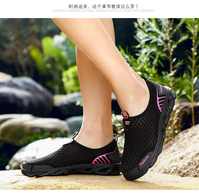 Fashion Casual Shoes Lightweight Summer Breathable Men Shoes Outdoor Comfortable Women Footwear Male Ladies Walking Shoes 36-45 NovaCart