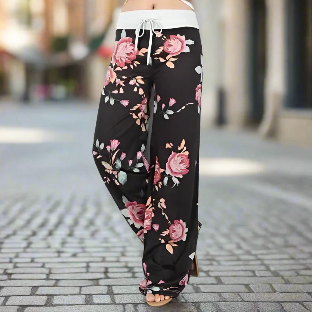 Women’s Wide Leg Yoga Pants – Casual Lounge Pajama Pants FitiqueFit