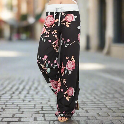 Women’s Wide Leg Yoga Pants – Casual Lounge Pajama Pants FitiqueFit