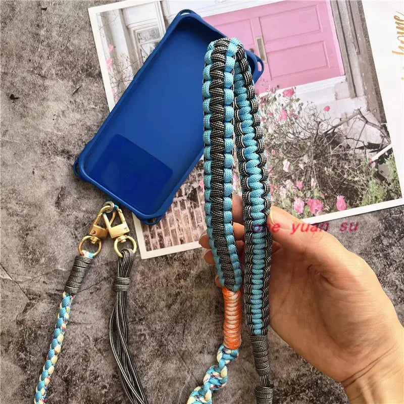 Lanyard Strap for Phone Charm Handmade Bag Body Kit Contrasting Colors Rope Hang Mobile Phone Strap Crossbody Accessories Chain NovaCart