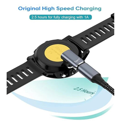 Replacement charger compatible with Garmin Forerunner 965 955 945 935 745 265 255 245 165 55 45  USB smartwatch charging cable Pi-Mart