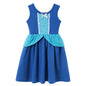 Children's Casual Dress for Girls Mermaid Rapunzel Dress One-Shoulder Sling Short Sleeve Princess Costume Summer Casual Vest NovaCart