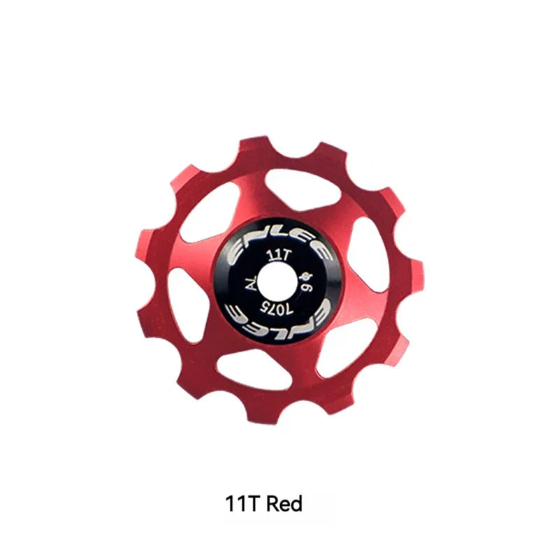 ENLEE Bike Aluminum Alloy Guide Wheel Pulley Rear Derailleur 11T 13T Guide MTB Ceramic Bearing Jockey Wheel For 4/5/6MM Pi-Mart