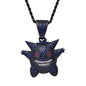 Hip Hop Fierce Shark Inlaid Zircon Pendant Charm Trend Necklace
