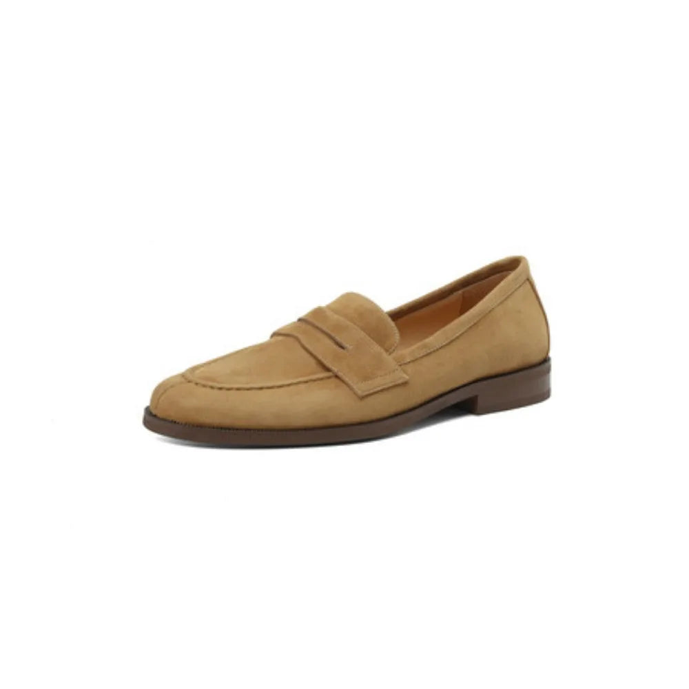Shoes for Women 2024 Summer Brown Casual Flats Ladies Shoe Fashion Suede Loafers Soft Sole Non-Slip Feminino Zapatos Mujer NovaCart