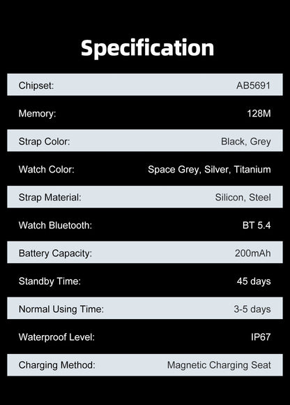 2026 New Smartwatch 1.96 inch Ultra-thin Bluetooth Call Health Monitor IP68 Waterproof 100 Sport Smart Bracelet For  Android iOS NovaCart