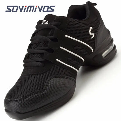 Women's Dance Shoes Soft Outsole Woman Breath Jazz Hip Hop Shoes Sports Sneakers Ladies Girl's Modern Jazz Dancing Shoes for Men NovaCart