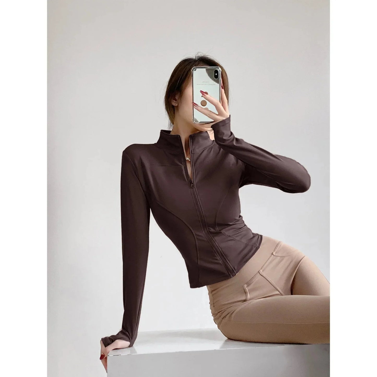 Sun Quick-Drying Zip-Up Sports Jacket Women S-3XL FitiqueFit